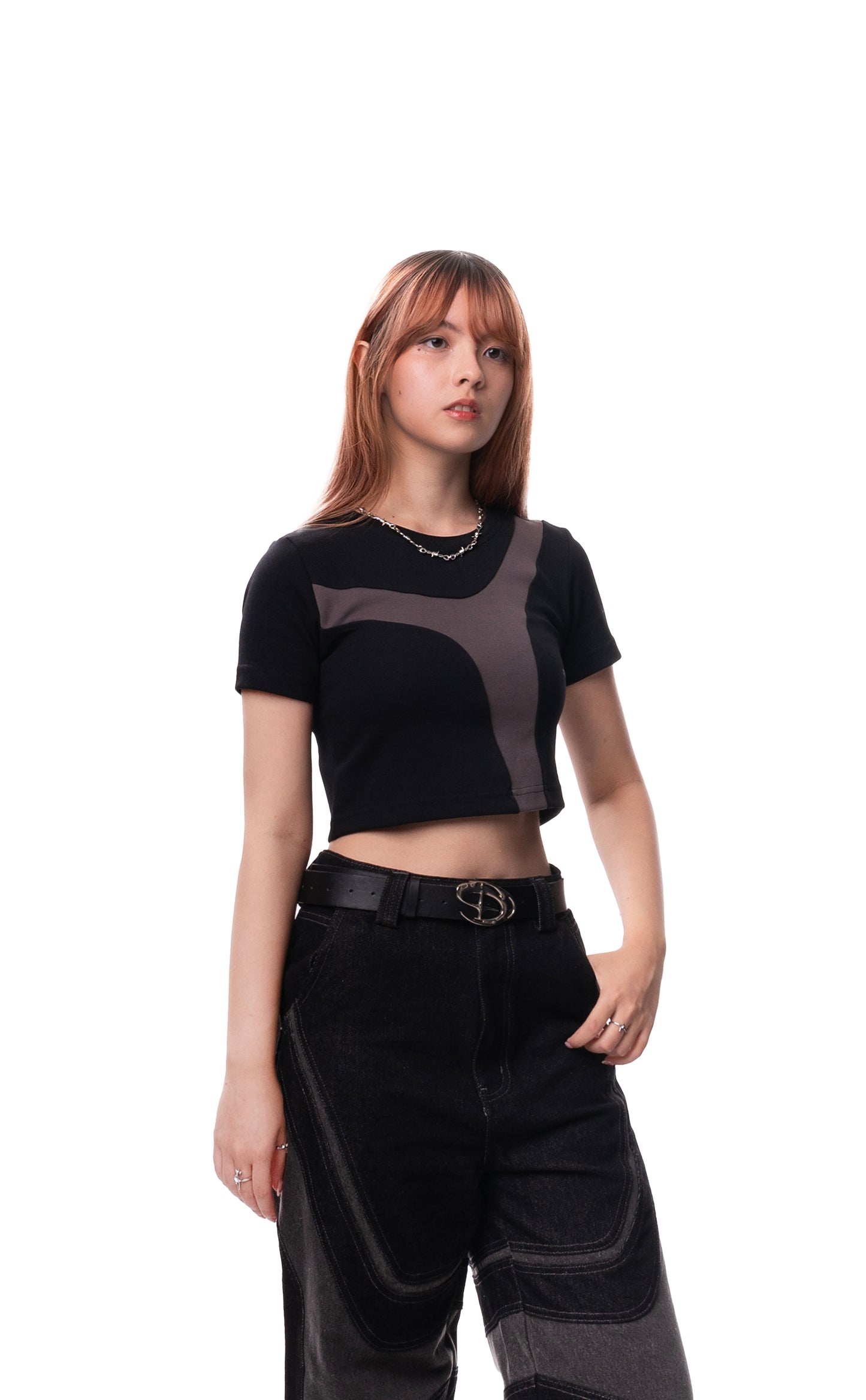FLUX CHARCOAL BLACK BABY TEE