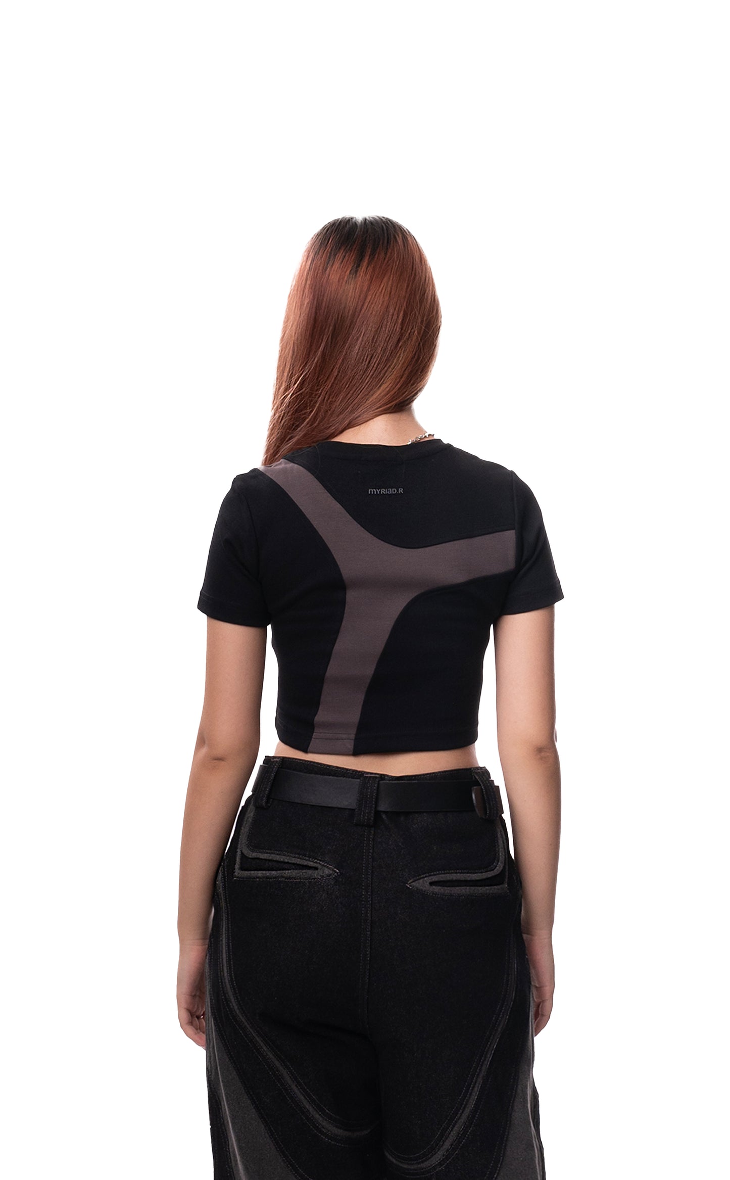 FLUX CHARCOAL BLACK BABY TEE