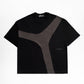 FLUX CHARCOAL BLACK BOXY TEE