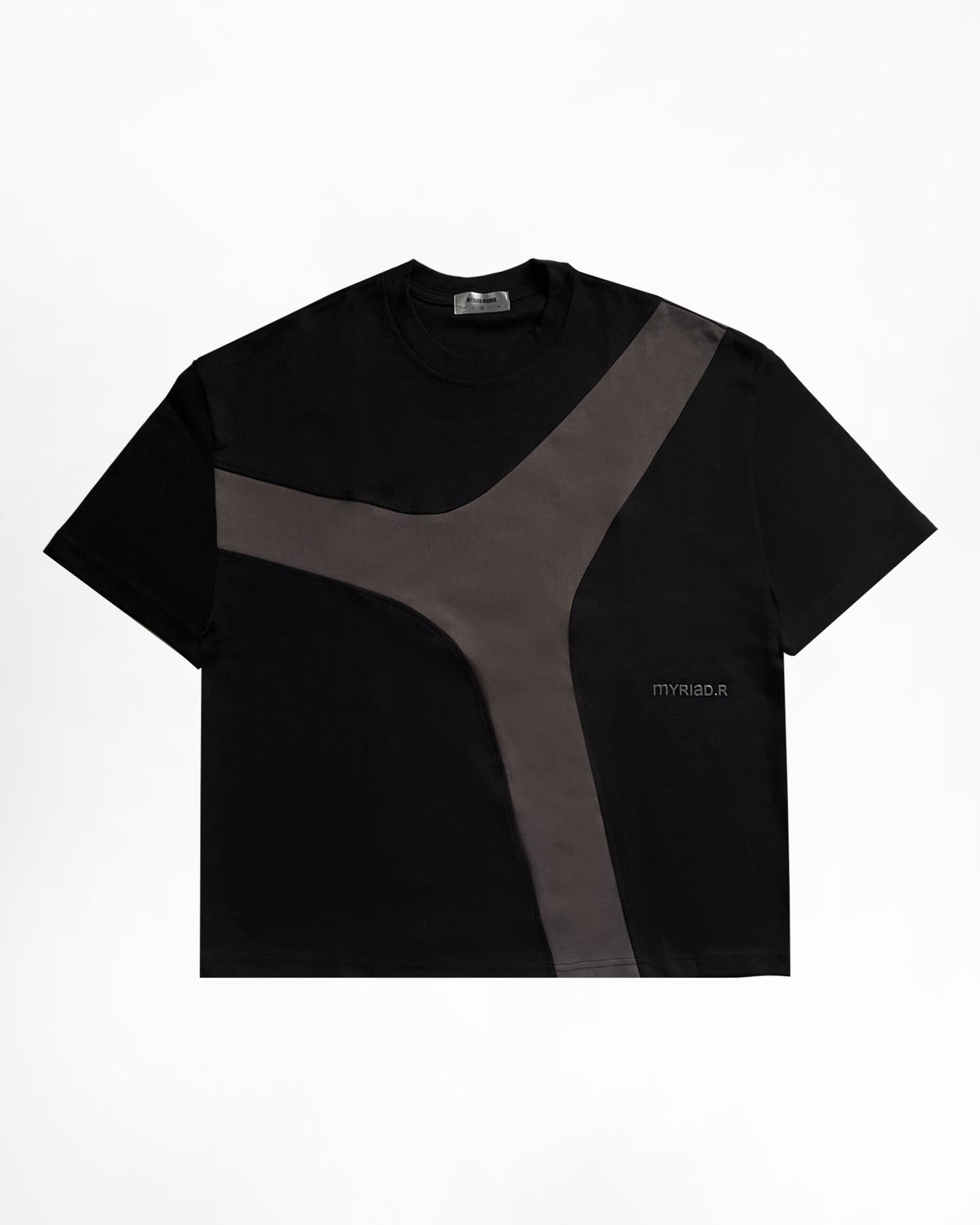 FLUX CHARCOAL BLACK BOXY TEE