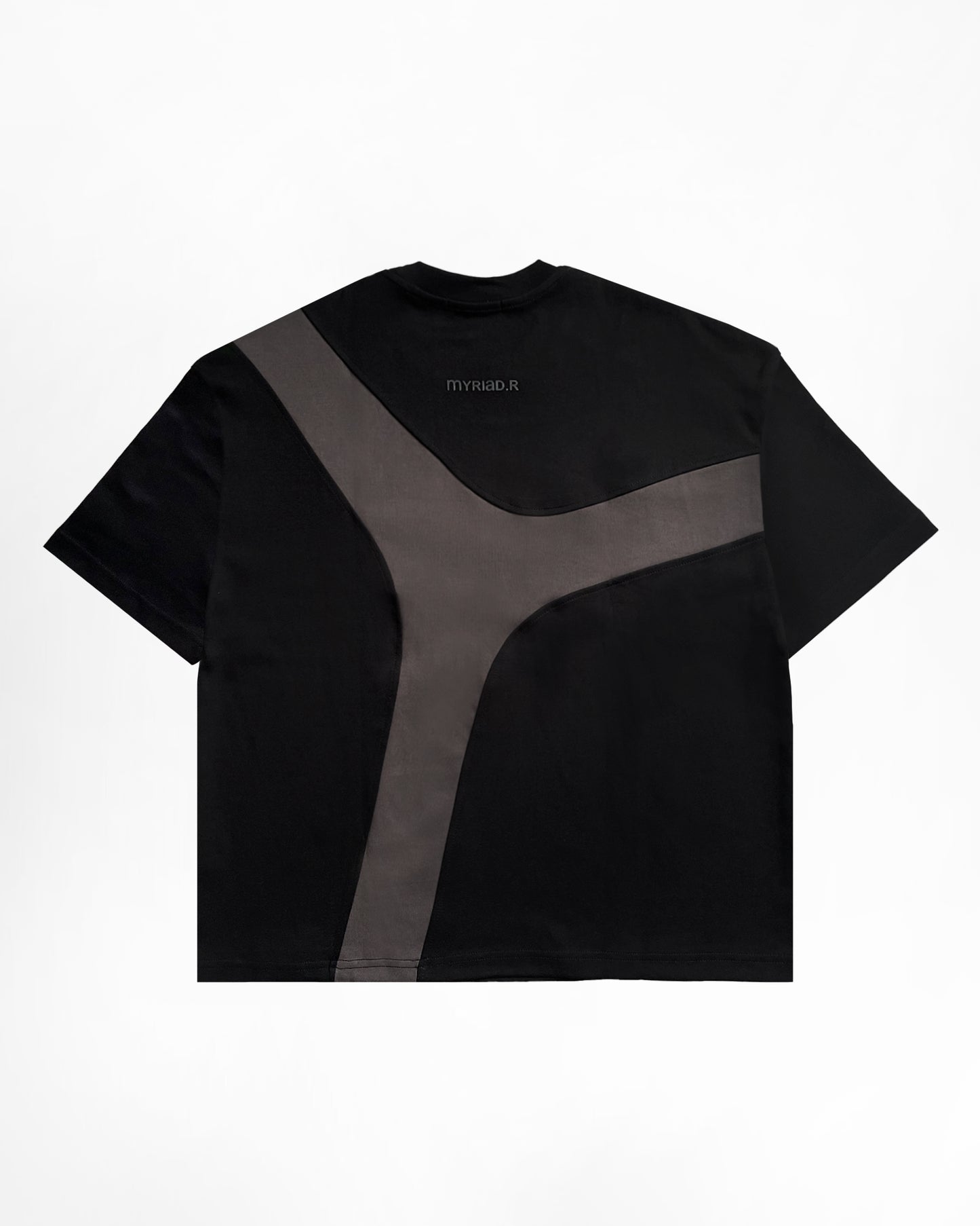 FLUX CHARCOAL BLACK BOXY TEE