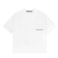 Boxy Logo_Print Tee White | Gray