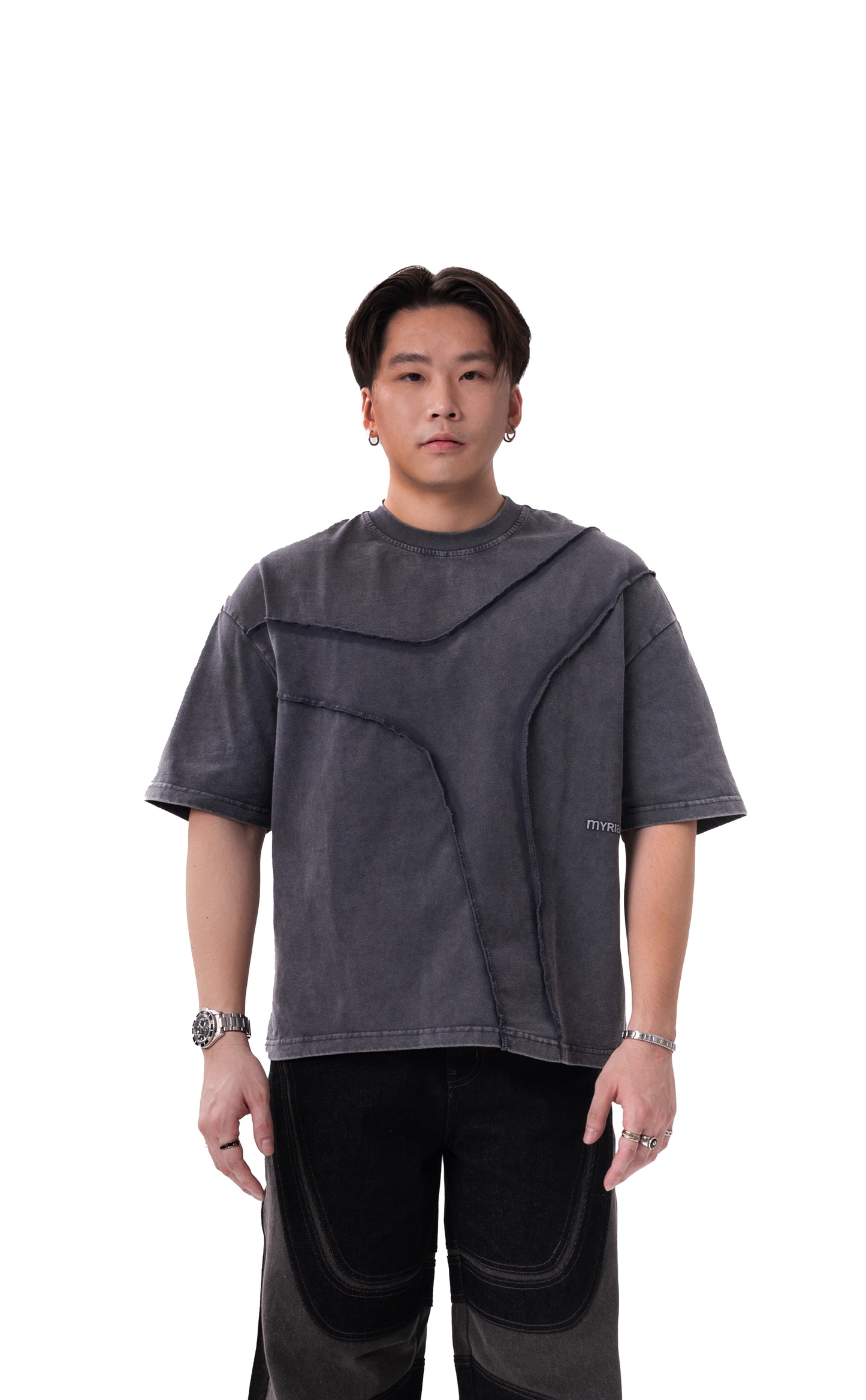 FLUX ACID WASH BOXY TEE
