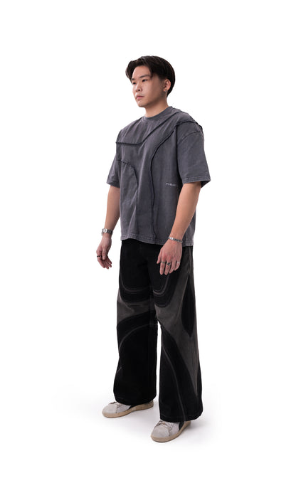 FLUX ACID WASH BOXY TEE